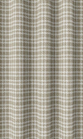 Check Patterned Drapes (Beige/ White)