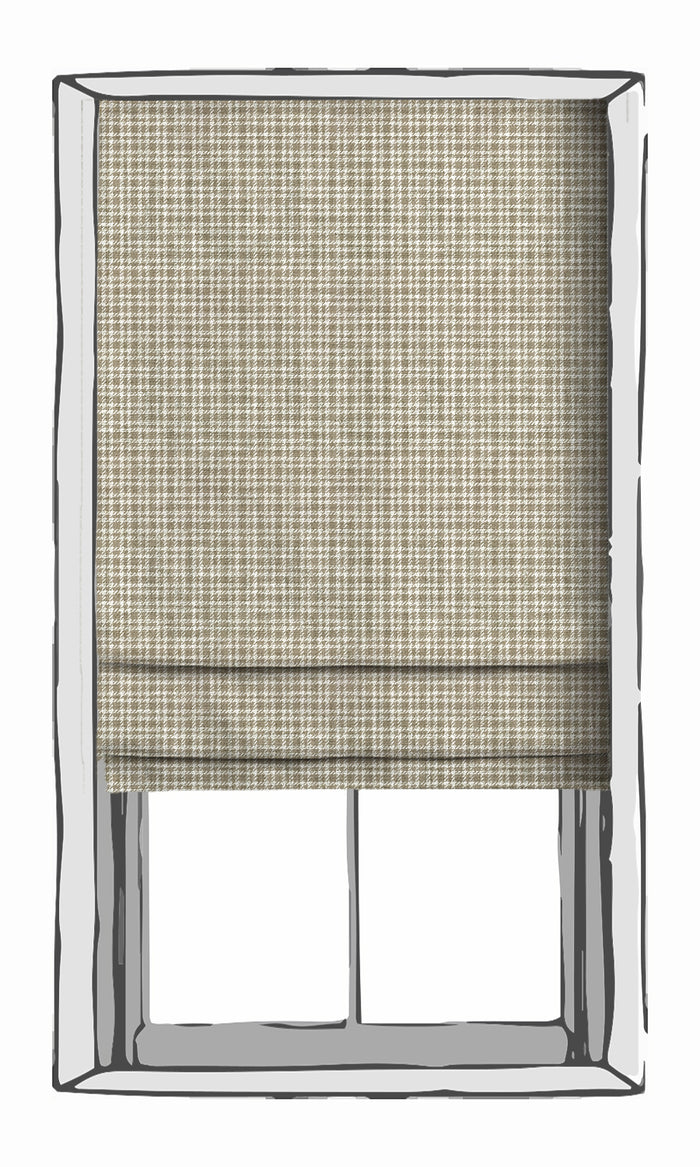 Check Patterned Drapes (Beige/ White) Extra Long Short Wide