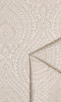 Textured Floral Home Décor Fabric By the Metre (Cream/ Beige)