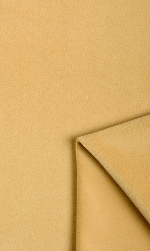 Velvet Window Treatments Fabric By the Metre (Pale Yellow)