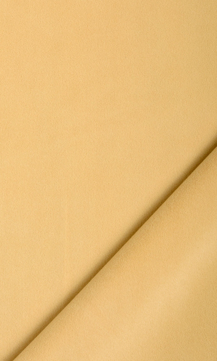 Velvet Fabric Material By the Metre (Pale Yellow)