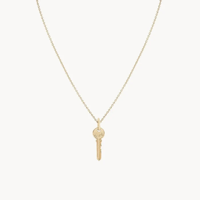 Avata Key Charm in 10k yellow gold, alternate angle detail view 3