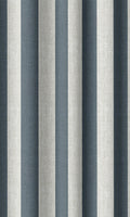 Modern Striped Curtains (Petrol Blue/ White)