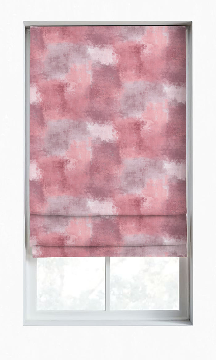 Dimout Drapes for Living, Bedroom, Kitchen, Bathroom (Pink/ Ivory-Beige)