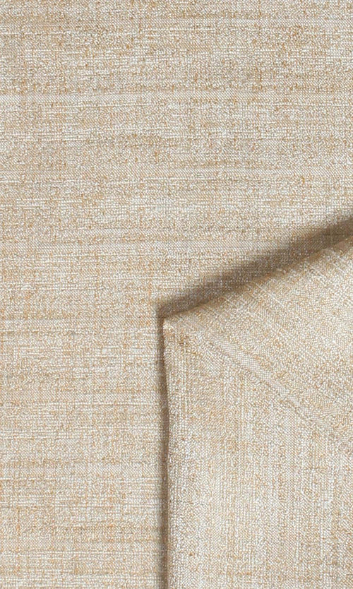 Faux Silk Textured Window Treatments Fabric By the Metre (Pale Beige)