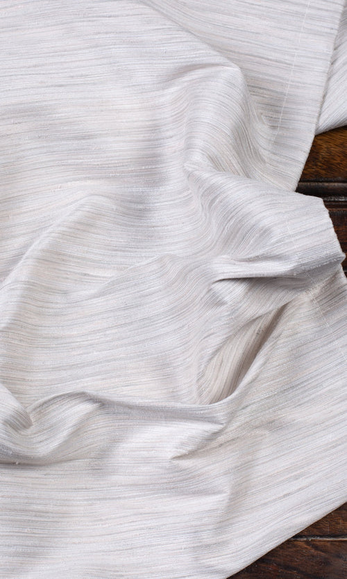 Faux Silk Window Treatments Fabric By the Metre (Pale Grey)