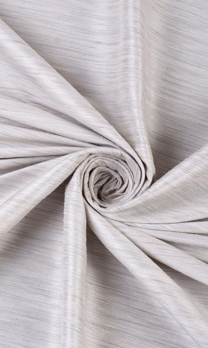 Faux Silk Fabric Material By the Metre (Pale Grey)