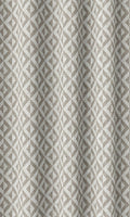 Geometric Print Curtains (Grey/ White)