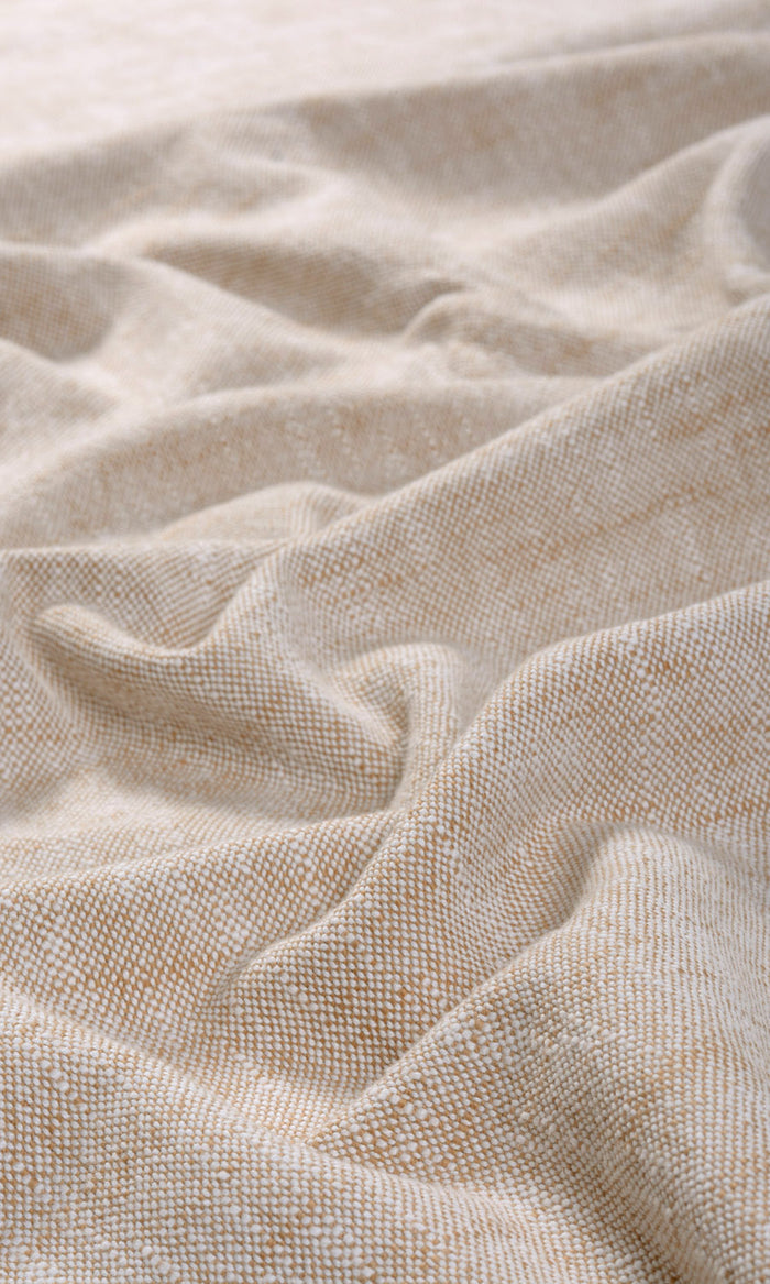 Plain Cotton Any Size Style Curtains (Natural Oatmeal Beige)