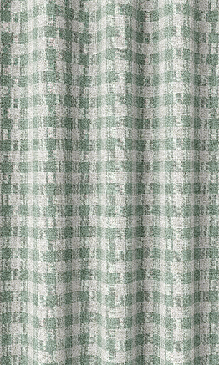 Checkered Curtains (Duck Egg Blue/ White)