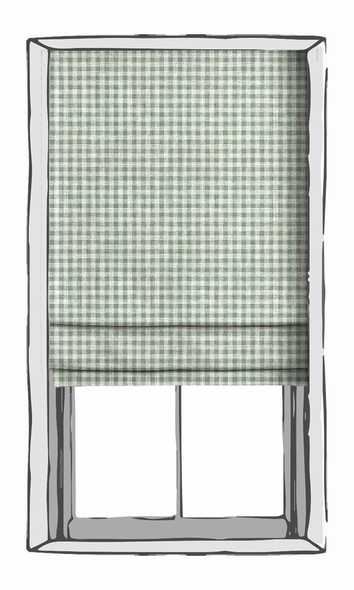 Checkered Curtains (Duck Egg Blue/ White) Extra Long Short Wide