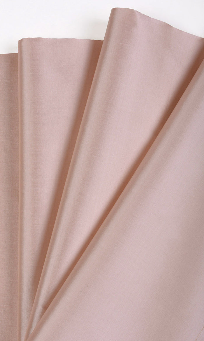 Shantung Silk Fabric Material By the Metre (Blush Pink/ Peach)