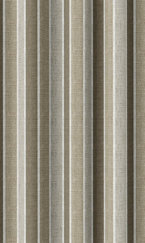 Striped Home Décor Fabric By the Metre (Beige/ Brown/ Grey)