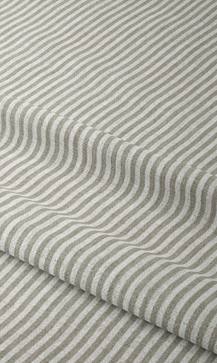 Modern Striped Window Treatments Fabric By the Metre (Grey/ White)