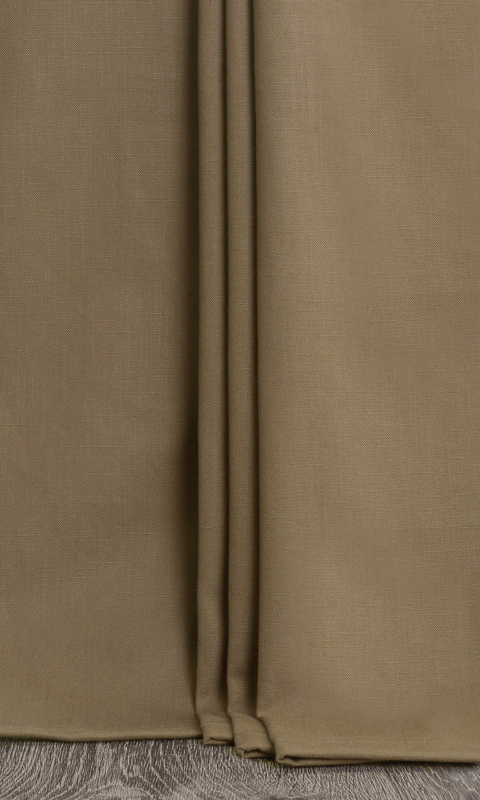 Poly-Cotton Curtain Panels (Brown) Extra Long Short Wide