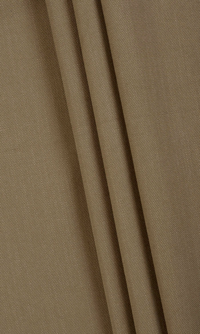 Poly-Cotton Curtains / Drapes / Window Drapery Panels (Brown)
