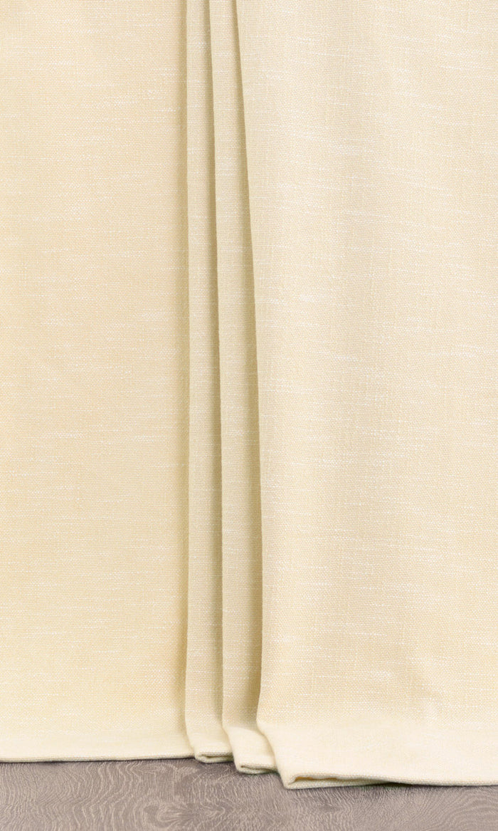 Plain Cotton Curtain Panels for Living, Bedroom, Kitchen, Bathroom (Ivory)