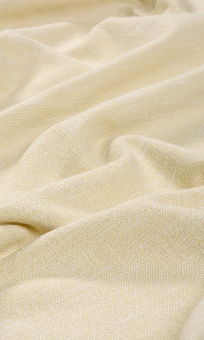 Plain Cotton Made-to-Measure Curtains (Ivory)