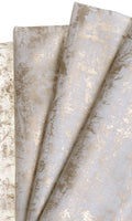 Sheer Drapes (White/ Metallic Golden)