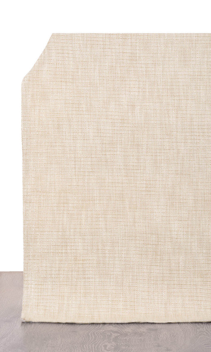 Textured Pinch Pleat, Rod Pocket, Eyelet Curtains (Sepia Beige/ Off White)