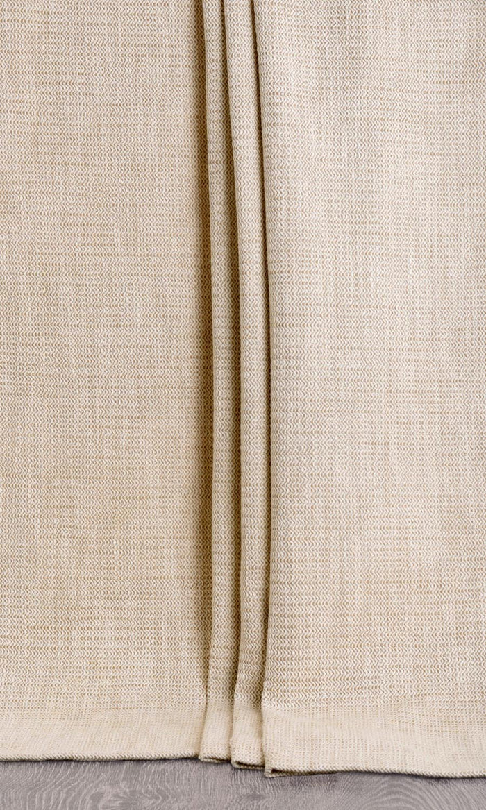 Textured Curtains / Drapes / Window Drapery Panels (Sepia Beige/ Off White)