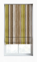 Striped Dimout Drapes (Yellow/ Brown/ Green)
