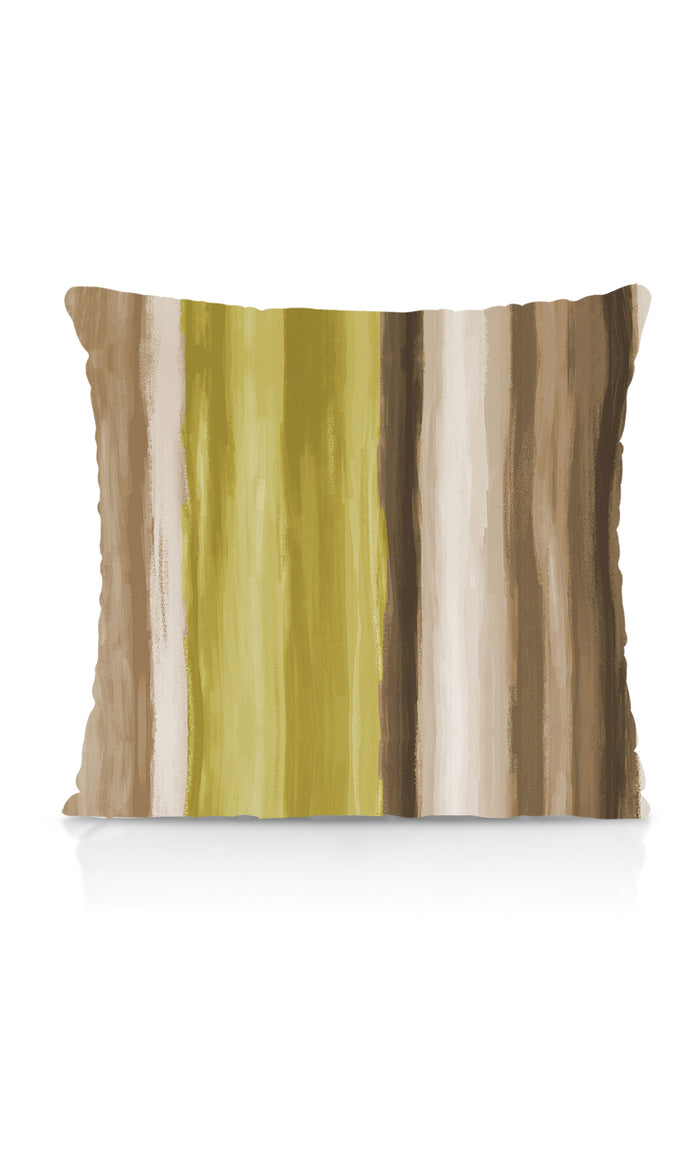 Striped Dimout Drapes (Yellow/ Brown/ Green) Extra Long Short Wide