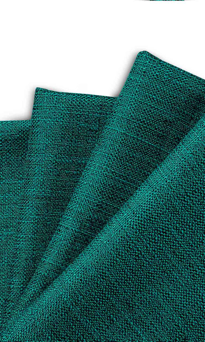 Faux Silk Home Textile Fabric Material By the Metre (Teal Blue)