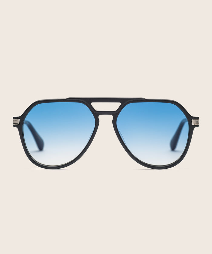 Johann Wolff Bernau Matte Black Sky Light Sunglasses2 #color_matte-black-sky