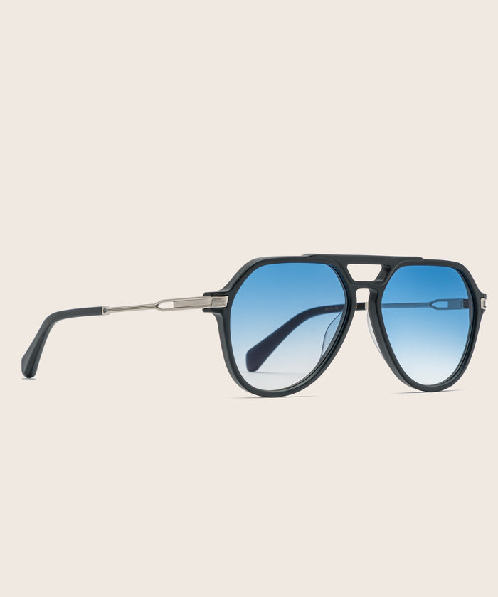 Johann Wolff Bernau Matte Black Sky Light Sunglasses1 #color_matte-black-sky