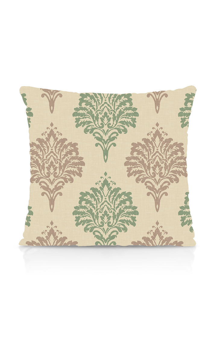 Damask Patterned Dimout Drapes (Green/ Grey) Extra Long Short Wide