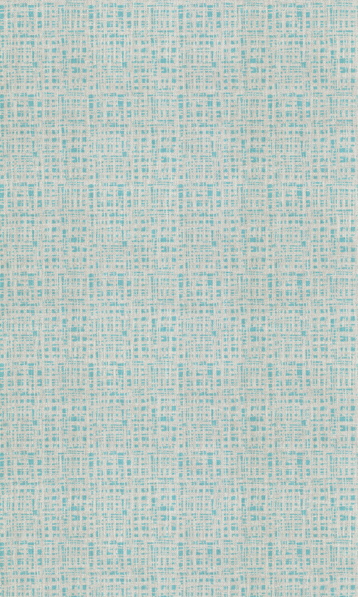 Abstract Print Fabric Material By the Metre (White/ Blue)