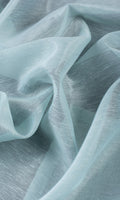 Textured Sheer/ Voile Home Décor Fabric By the Metre (Light Blue)