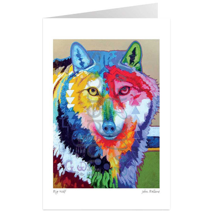 John Balloue Big Wolf Wall Art | Native Art Canada