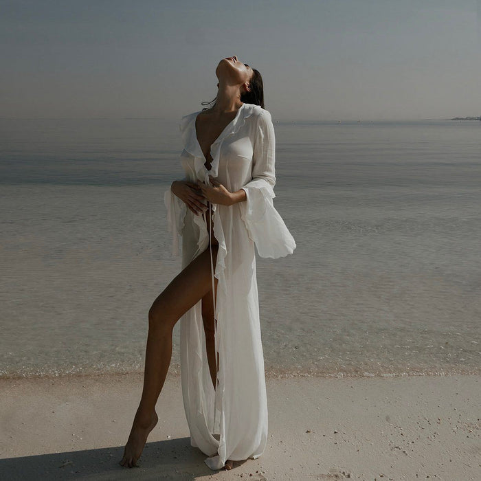 Bikini Cover-Up Sun Shield Long Robe.