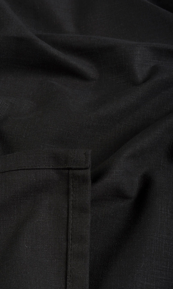 Poly-Cotton Any Size Style Curtains (Charcoal)