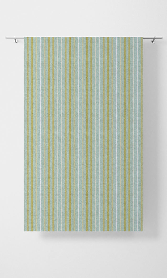 Geometric Print Drapes (Turquoise Blue/ Green) Extra Long Short Wide