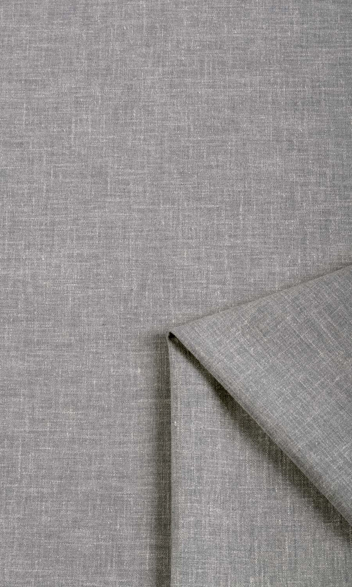 Linen Texture Pinch Pleat, Rod Pocket, Eyelet Curtains (Grey)