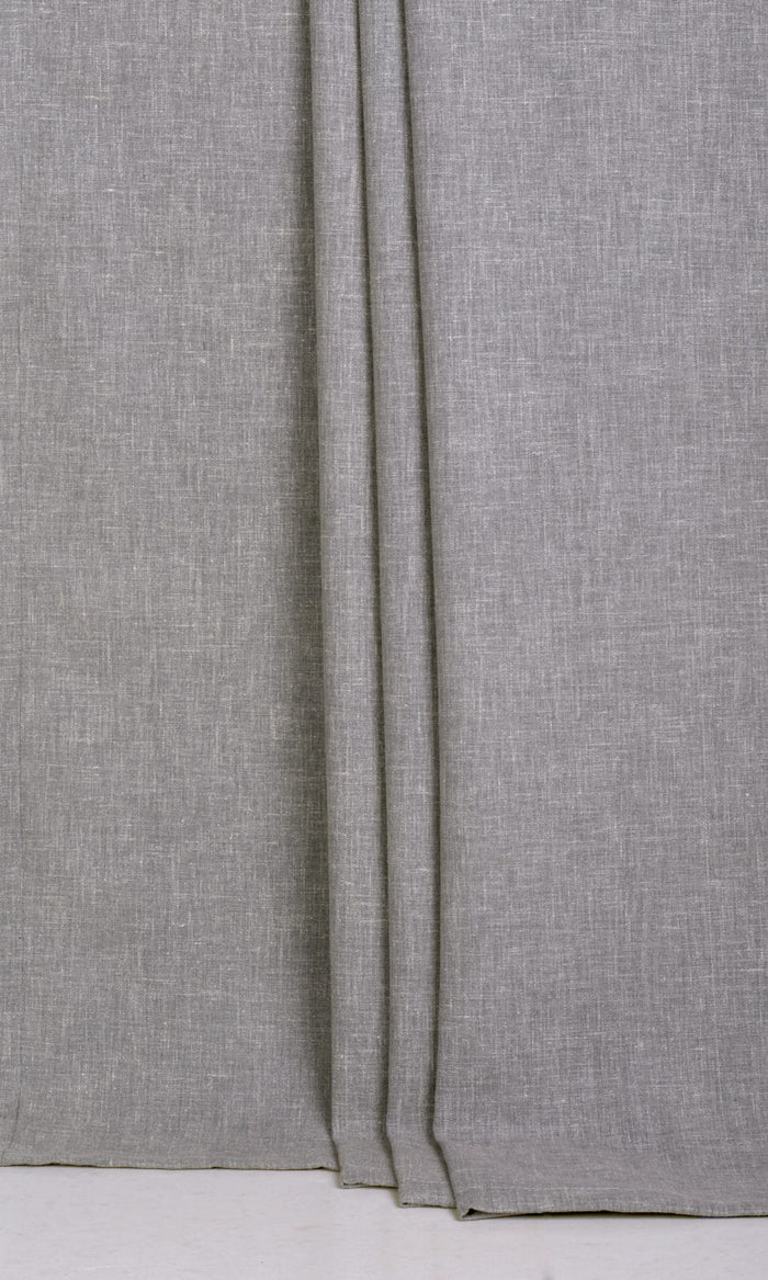 Linen Texture Curtains (Grey) Extra Long Short Wide