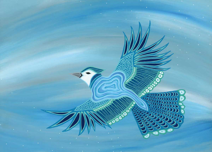 Patrick Hunter Blue Jay Wall Art | Native Art Canada