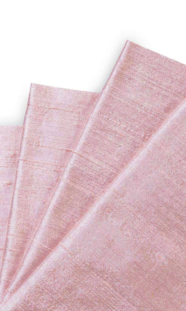 Dupioni Silk Curtain Panels for Living, Bedroom, Kitchen, Bathroom (Pink)