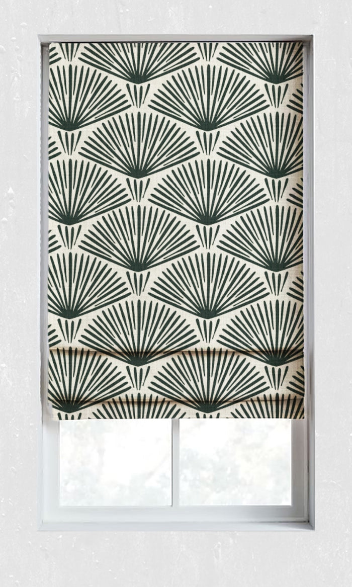 Geometrical Pattern Curtains for Living, Bedroom, Kitchen, Bathroom (Black/ Ivory)