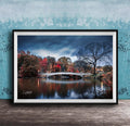 Bow Bridge Photo Print – Central Park Wall Art With Silky Smooth Water Effect