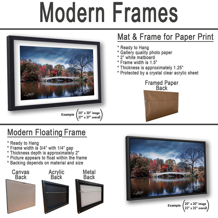 Bow Bridge Photo Print – Central Park Wall Art With Silky Smooth Water Effect