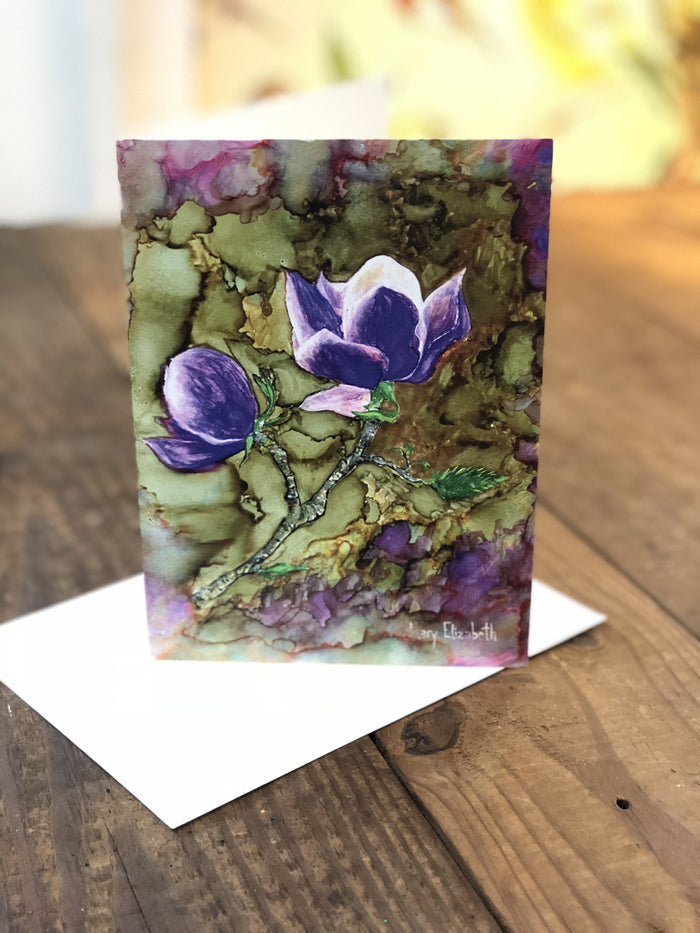 Box Set of 6 Greeting Cards: Cards, Thistles, Daylily, Rose, Magnolia,