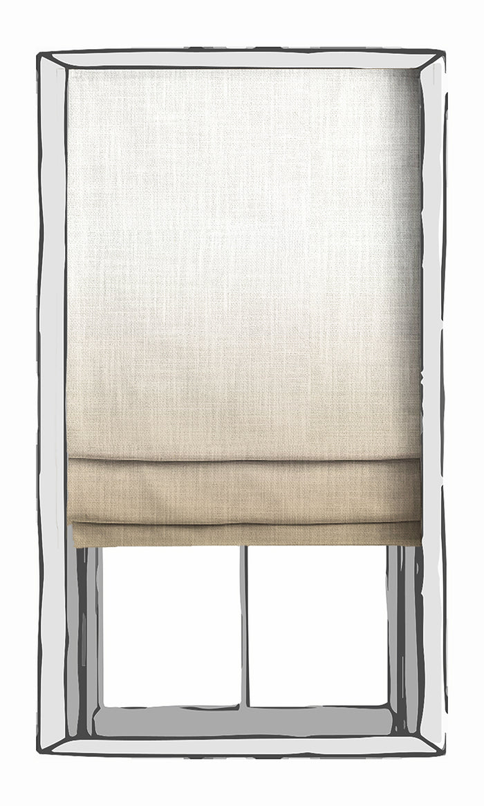 2-Tone Ombre Curtains for Living, Bedroom, Kitchen, Bathroom (Beige)
