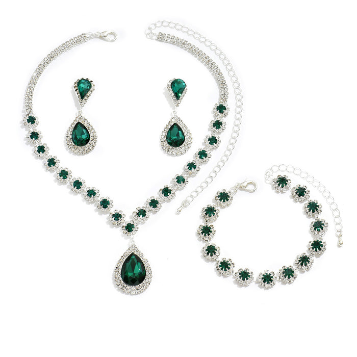 Bridal Jewelry Set Necklace Earrings and Bracelet