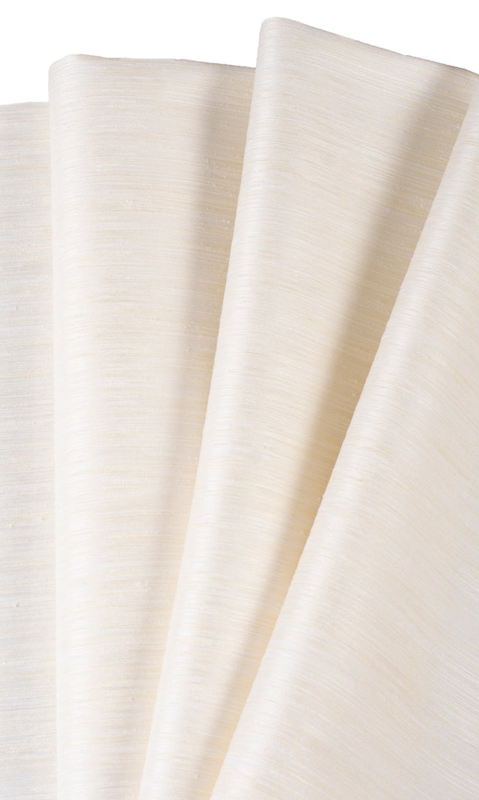 Textured Fabric Material By the Metre (Warm Ivory)