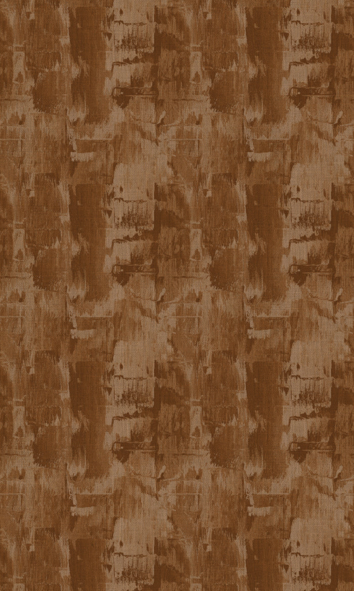 Watercolor Effect Striped Fabric Material By the Metre (Brown)