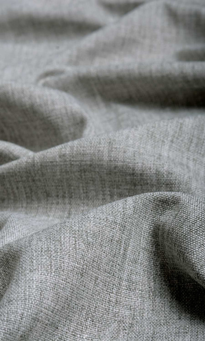 Plain Linen Texture Made-to-Measure Curtains (Steel Grey)
